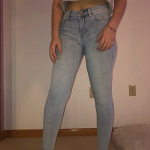 comfy american eagle jeggings!